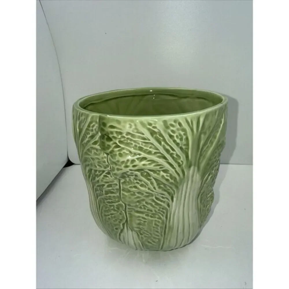 Vintage H&HD Cabbage Lettuce Planter Jar Canister‎ 1990 No Lid
